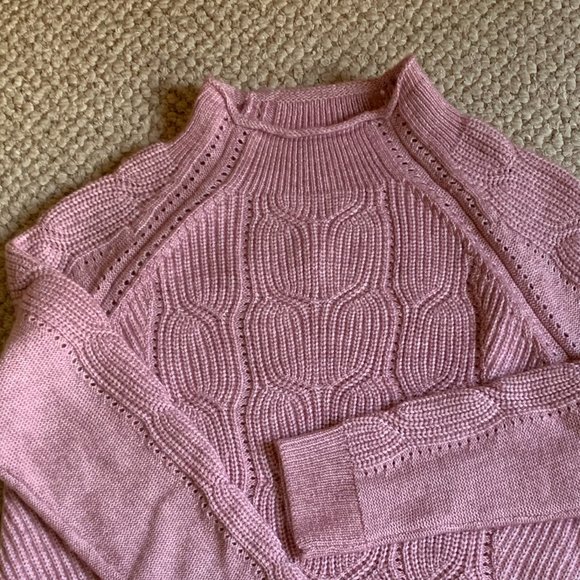 TALBOTS - Pointelle Detail Mockneck - NEW with Tag - Picture 2 of 10